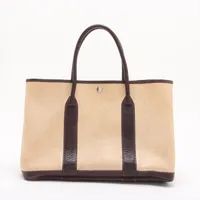 エルメス ガーデンパーティ36 PM ブッフル ブラウン シルバー金具