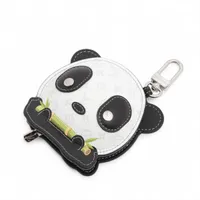 ヴィトン PVC×レザー チャーム IK2285 ブラック×ホワイト