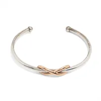 ティファニー インフィニティ 925×750 バングル ゴールド×シルバー