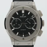 ウブロ クラシックフュージョン 521.NX.1171.LR TI×SS×革×ラバー AT ブラック文字盤