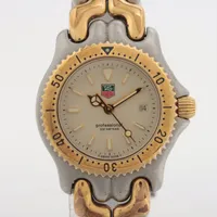 タグホイヤー プロフェッショナル S95.715 SS QZ アイボリー文字盤