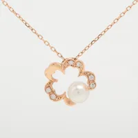 ミキモト 七宝 パール ピンブローチ K18(PG) ABランクの買取参考価格