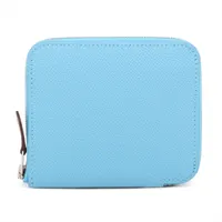 エルメス アザップコンパクト シルクイン ヴォーエプソン セレスト シルバー金具