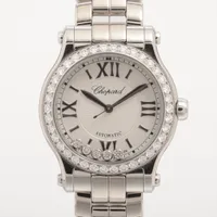 ショパール ハッピースポーツ SS AT シルバー文字盤