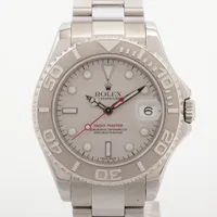 ロレックス ヨットマスター 168622 SS×PT AT シルバー文字盤