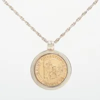 ティファニー セントクリストファー 925×750 ネックレス シルバー×ゴールド