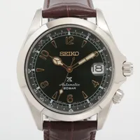 セイコー プロスペックス アルピニスト SBDC091 SS×革 AT グリーン文字盤