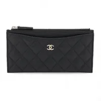 シャネル マトラッセ キャビアスキン ブラック ゴールド金具