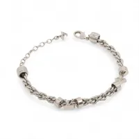 ヴィトン ネックレスLVワイヤー GP ブレスレット LE1255 シルバー