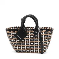 新品同様✨バレンシアガ ビストロ XS バスケット バッグ 2way エナメル BALENCIAGA - 新品同様✨バレンシアガ ビストロ XS バスケット バッグ