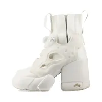 メゾンマルジェラ×リーボック TABI レザー×ファブリック ショートブーツ 35 ホワイト