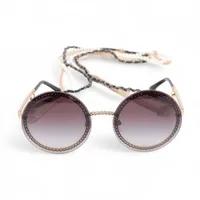 シャネル ココマーク 4245 GP×プラスチック サングラス ブラック×ゴールド