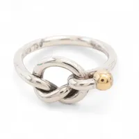ティファニー バングル ラブノット シルバー925×ゴールド750 ブレスレット TIFFANY&Co.（ティファニー） ブレスレット 925 750 ラブ ノット