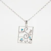 ノンブランド パライバトルマリン ダイヤ K18WG