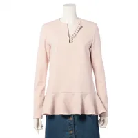 ヨーコチャン ポリエステル×レーヨン ブラウス 36 ピンク