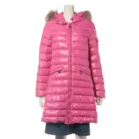 モンクレール ナイロン ダウンコート 09年 14A164㎝ ピンク