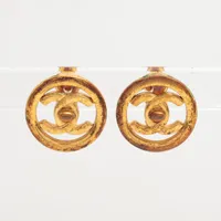 シャネル ココマーク ターンロック GP イヤリング(両耳用) 97P ゴールド