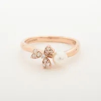 ヴァンドーム青山 パール ダイヤ K18(PG) 約4.5mm