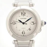 カルティエ パシャ ドゥ カルティエ WSPA0009 SS AT シルバー文字盤
