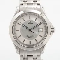 オメガ シーマスター SS QZ シルバー文字盤