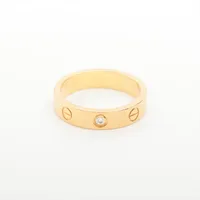 カルティエ ミニラブ 1P ダイヤ 750(YG) 50