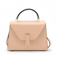 ヴァレクストラ マイクロイジィデ レザー 2WAYハンドバッグ ベージュ