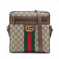 グッチ GGスプリーム オフィディア PVC ショルダーバッグ ベージュ