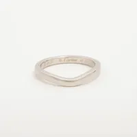 カルティエ バレリーナ カーブ ウェディング Pt950 46