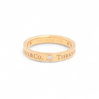 ティファニー フラットバンド 3P ダイヤ 750(PG)