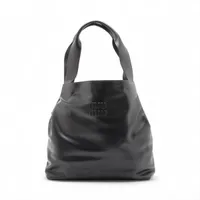 ミュウミュウ ホーボー レザー トートバッグ ブラック