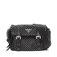 プラダ テスート ナイロン ショルダーバッグ ブラック