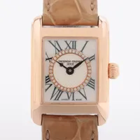 フレデリックコンスタント SS×社外革 QZ シェル文字盤