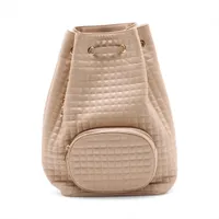 セリーヌ Cチャーム レザー バックパック/リュック ベージュ