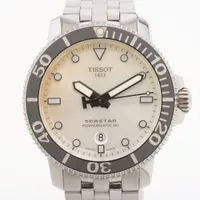 ティソ シースター T120407A SS AT シルバー文字盤