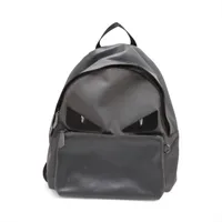 フェンディ モンスター レザー バックパック/リュック グレー