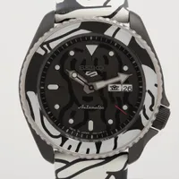 セイコー オートモアイ SBSA125 SS×革 AT ブラック文字盤