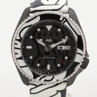 セイコー オートモアイ SBSA125 SS×革 AT ブラック文字盤