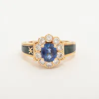 コルロフ サファイア ダイヤ 750(YG)