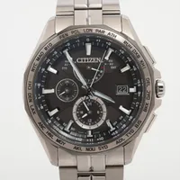 シチズン エコドライブ AT9096-57E TI ソーラー ブラック文字盤