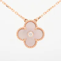 ヴァンクリーフ&アーペル ヴィンテージアルハンブラ ピンクシェル ダイヤ 750(PG)