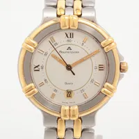 モーリスラクロア カリプソ SS×GP QZ シルバー文字盤