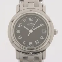 エルメス クリッパー CL4.210 SS QZ グレー文字盤
