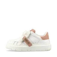 クリスチャンディオール DIOR-ID レザー×ラバー スニーカー 35 ホワイト×ブラウン