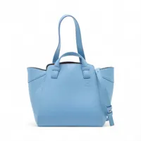 ロエベ ハンモックナゲット レザー 2WAYハンドバッグ ブルー