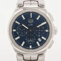 タグホイヤー リンク キャリバー17 CBC2112 SS AT ブルー文字盤