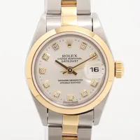ロレックス デイトジャスト 69163G SS×YG AT シルバー文字盤