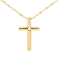 ティファニー クロス ダイヤ 750(YG)