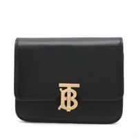 バーバリー TB レザー ウエストポーチ ブラック