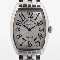 フランクミュラー トノーカーベックス 7502QZ SS QZ シルバー文字盤