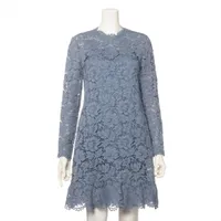 ヴァレンティノ コットン×レーヨン ワンピース 38 ブルー